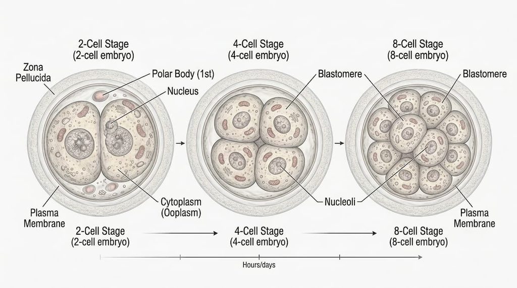 Early human embryonic development from the zygote to the blastocyst