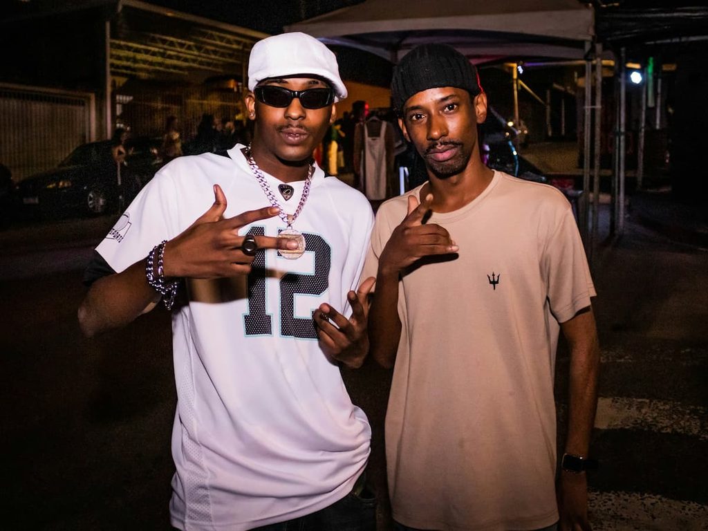 Two people expressing different personal styles