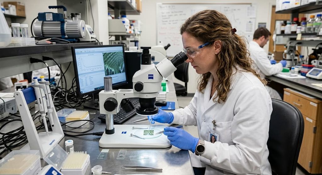Laboratory research on gecko-inspired dry adhesive materials